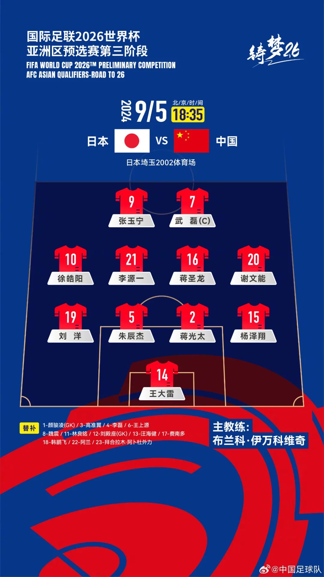 国足0-7惨败日本队 首战遭遇重创